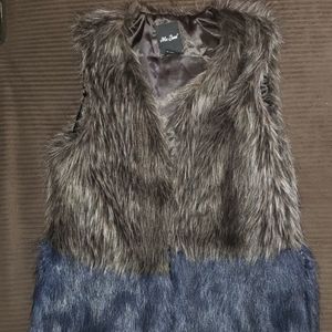 Faux fur vest